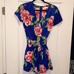 Pink & Blue Floral Romper Yumi Kim